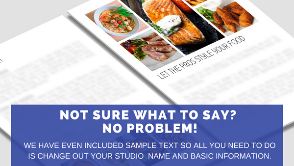 Food Photography & Restaurant Client Guide | Welcome Packet Template