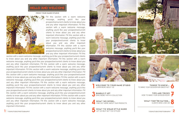 Portrait Magazine Welcome Packet Template {1st Edition}