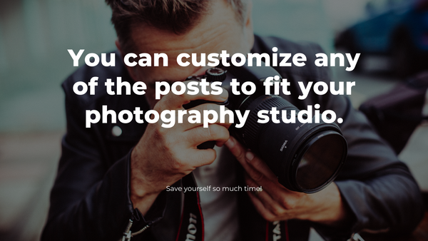 Non-Niche-Specific Photography Social Media Content *Copy-Paste-Post* - 365 Posts Already done for you!