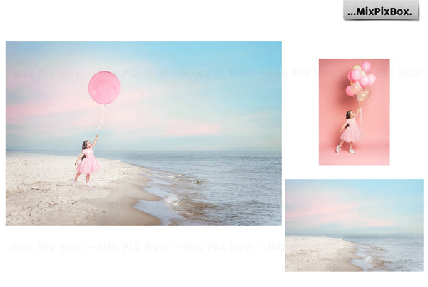 Photo Overlay Bundle: Beach Backgrounds, Dirt Explosion, Stadium Light, Animal Overlays, Ribbon, Floral + more!