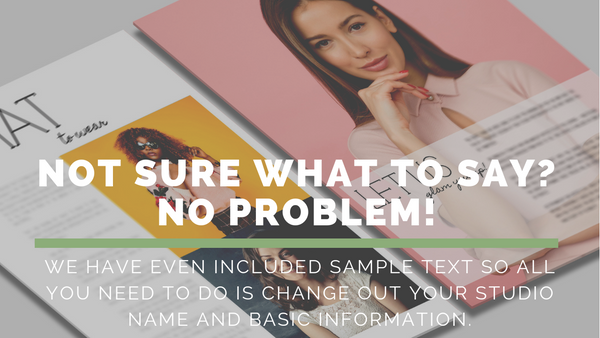 Headshot Photography Client Guide | Welcome Packet Template