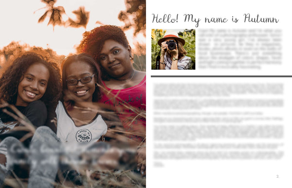 Family Photography Client Guide | Welcome Packet Template