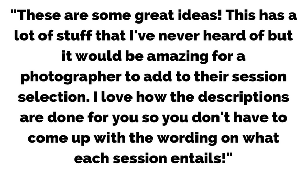 350+ Session Ideas and Descriptions