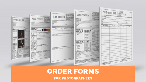 Order Form Templates for Photographers *Sports, Albums, Dance, School Order Forms & More*
