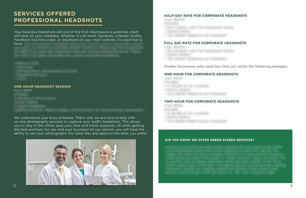 Corporate Photography Client Guide Version 2 | Welcome Packet Template