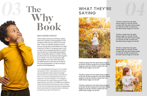 Portrait Client Guide, Welcome Packet Template, Magazine Template