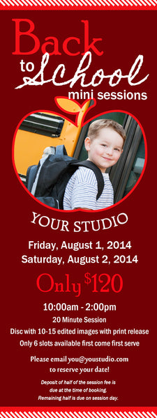 Back to School Mini Session Marketing Graphics