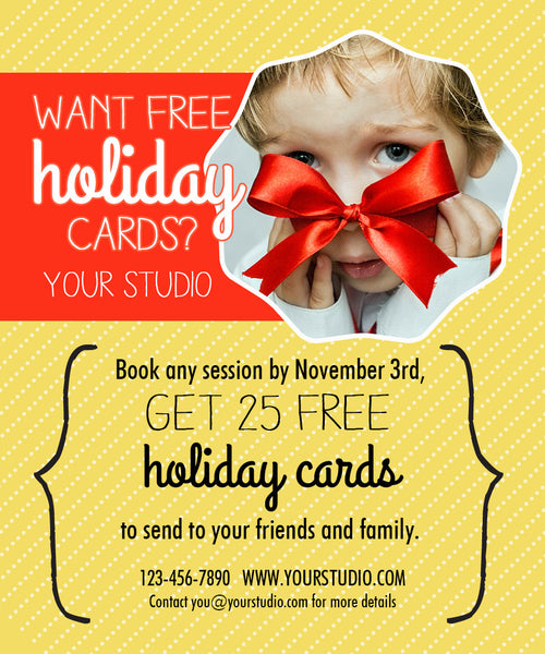 Sale Graphics for Photographers for Email and Facebook Marketing