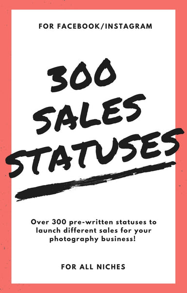 300 Sales Statuses for Facebook and Instagram