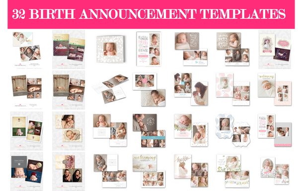 Fotovella Template Collection, 473 Photography Photoshop Template Bundle for Portrait, Newborn, Wedding & Senior Photographers, PSD templates, Facebook, Instagram