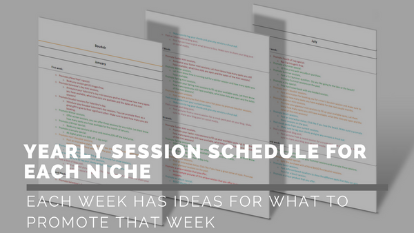 Yearly Session Schedule Toolkit: A full year's worth of sessions and when to run them!