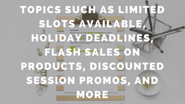 80 Copy and Paste Promotional Emails for Every Photographer