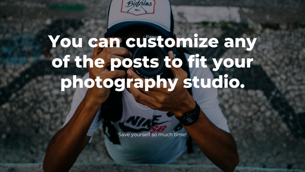 *JUST ADDED* Quarantine Social Media Content for Photographers *Copy-Paste-Post* - Pack 2-  Already done for you!