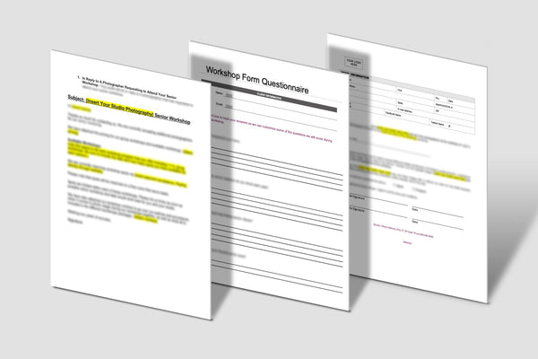 SENIOR Workshop Kit: Everything You Need to Teach A SENIOR Photography Workshop