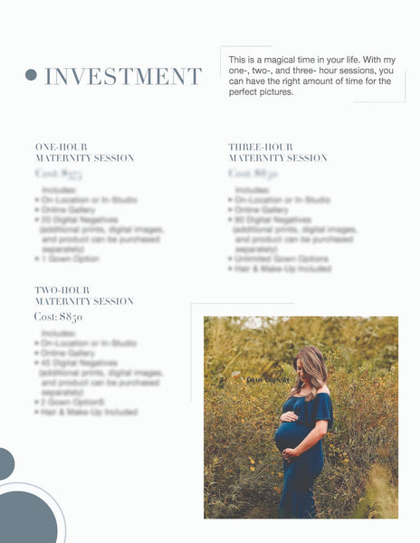 Maternity Client Guide | Maternity Welcome Packet | PSD Templates