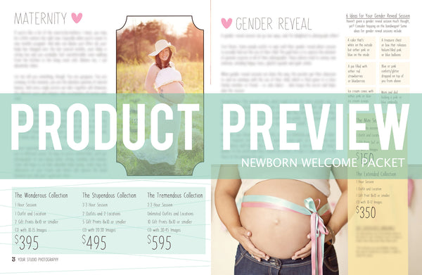 Newborn Magazine Welcome Packet Template {1st Edition}