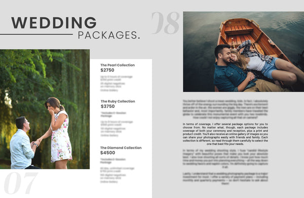 Portrait Client Guide, Welcome Packet Template, Magazine Template