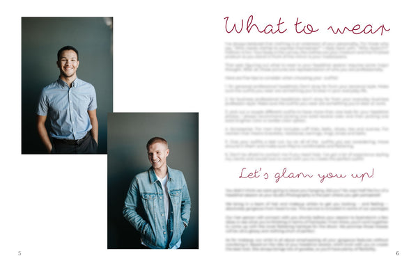 Headshot Photography Client Guide {3rd Edition} | Welcome Packet Template