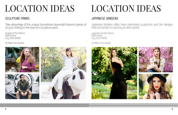Senior Photography Location Planning Guide for Clients, Client Guide, Senior Welcome Guide