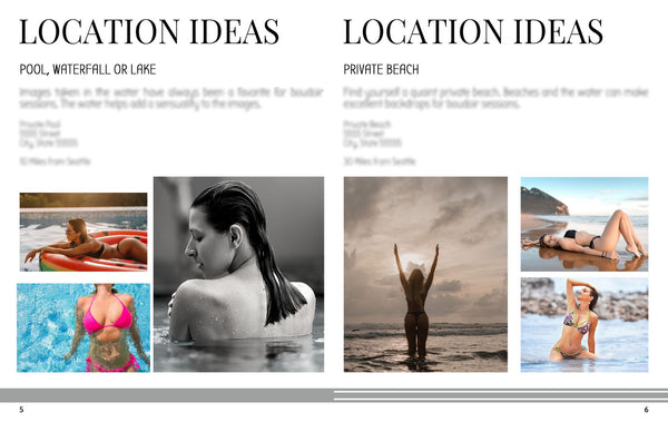 Boudoir Photography Location Planning Guide for Clients, Client Guide, Welcome Guide