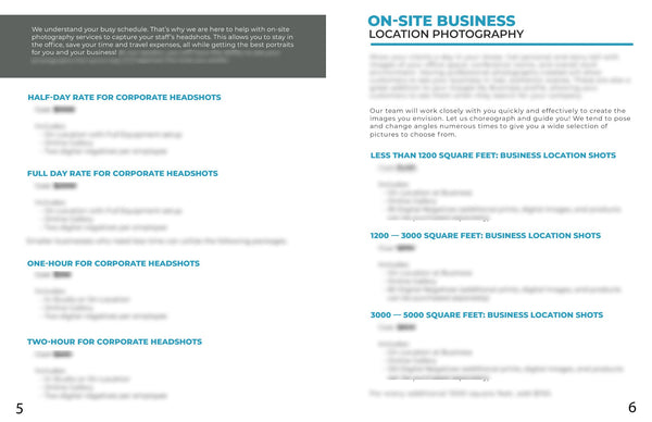 Corporate Photography Client Guide | Welcome Packet Template