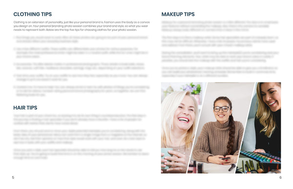 Version 3: Personal Branding Photography Client Guide | Session Prep Guide