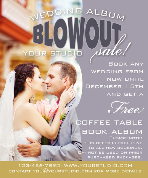 Sale Graphics for Photographers for Email and Facebook Marketing