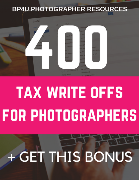 Taxes Made Easy, Multi-Year Photography Tax Spreadsheets, Tax Write Offs, Audit Prep Guide
