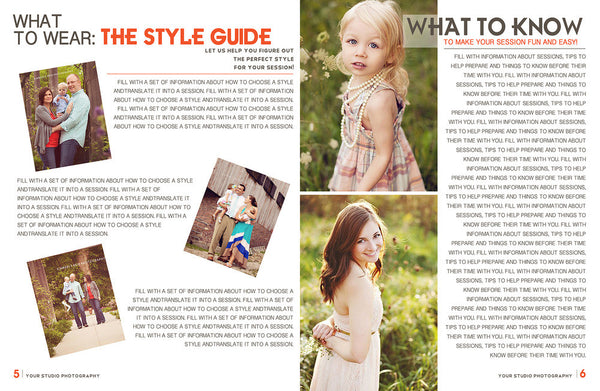 Portrait Magazine Welcome Packet Template {1st Edition}