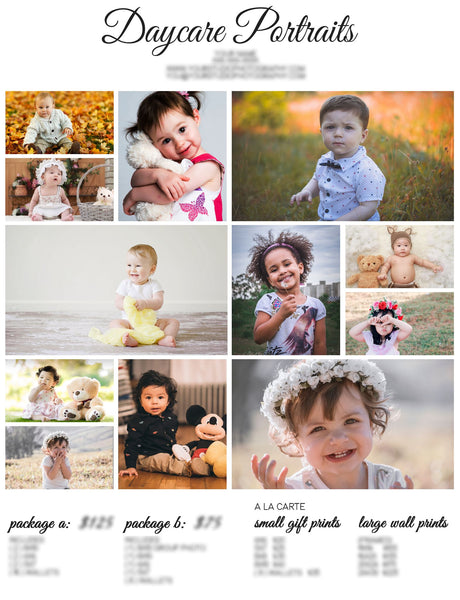 Photographer Pricing Template Pages