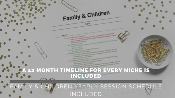 Yearly Session Schedule Toolkit: A full year's worth of sessions and when to run them!