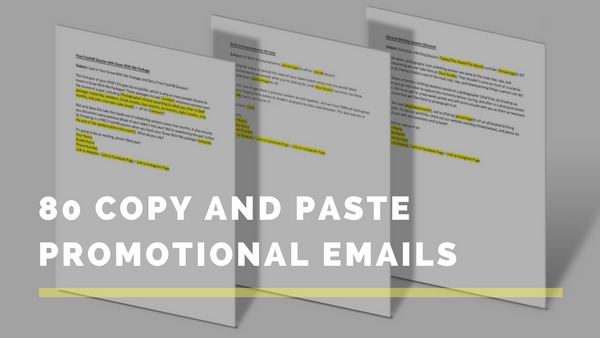 80 Copy and Paste Promotional Emails for Every Photographer