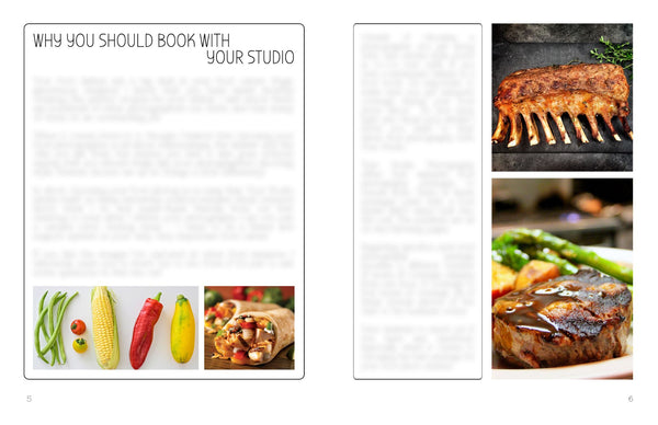 Food Photography & Restaurant Client Guide | Welcome Packet Template