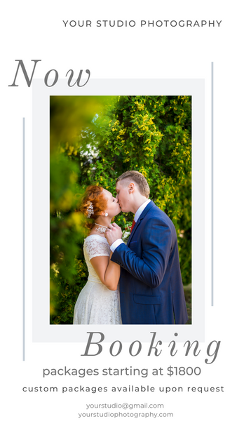 Wedding Instagram Templates for Photographers | Canva Templates
