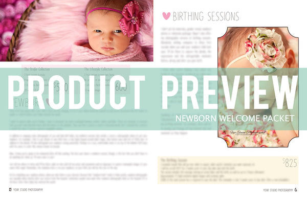 Newborn Magazine Welcome Packet Template {1st Edition}
