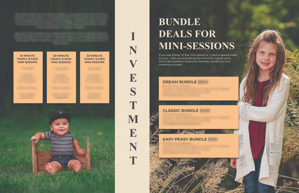 Mini Session Client Guide | Welcome Packet Template