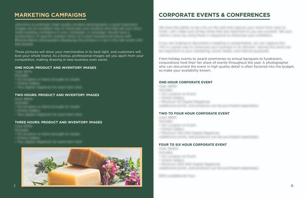 Corporate Photography Client Guide Version 2 | Welcome Packet Template
