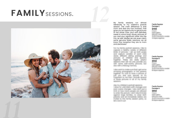 Portrait Client Guide, Welcome Packet Template, Magazine Template