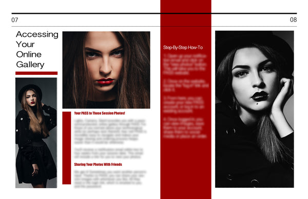 Glamour Portrait Magazine Welcome Packet Template {1st Edition}