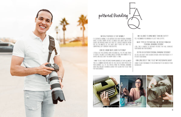Personal Branding Photography Client Guide | Session Planning Guide