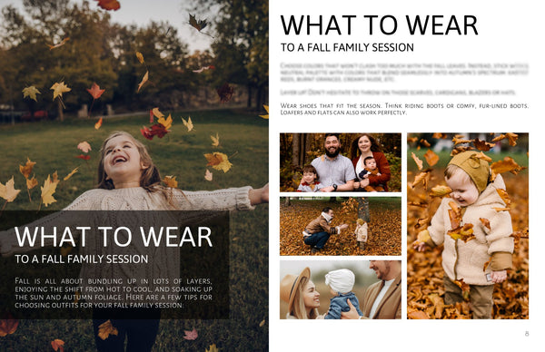 Family Photography Session Prep Guide, Family Client Guide