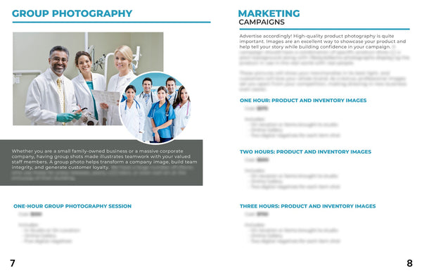 Corporate Photography Client Guide | Welcome Packet Template