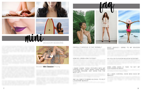 Boudoir Client Guide and Session Planning Guide