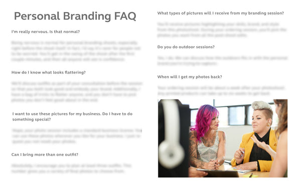 The Complete Personal Branding Photography Product Collection