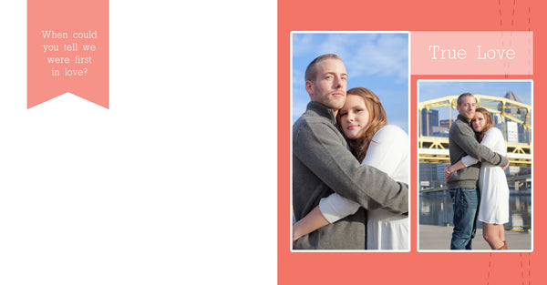 Engagement Guest Book Album Template