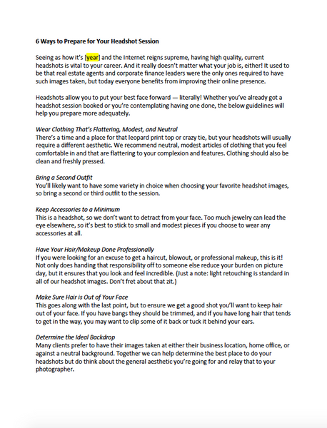 Volume 2! Newsletter & Blog Content Articles for Photographers