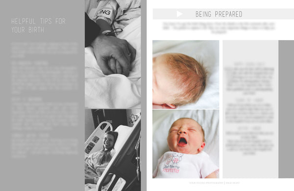 Birth Photography & Fresh 48 Welcome Packet | Client Guide Magazine