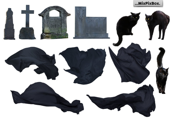 Spooky Halloween Photo Overlay Collection