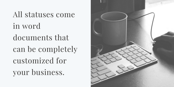 300 Sales Statuses for Facebook and Instagram