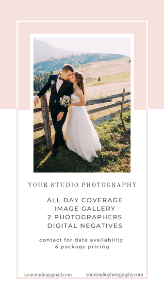 Wedding Instagram Templates for Photographers | Canva Templates